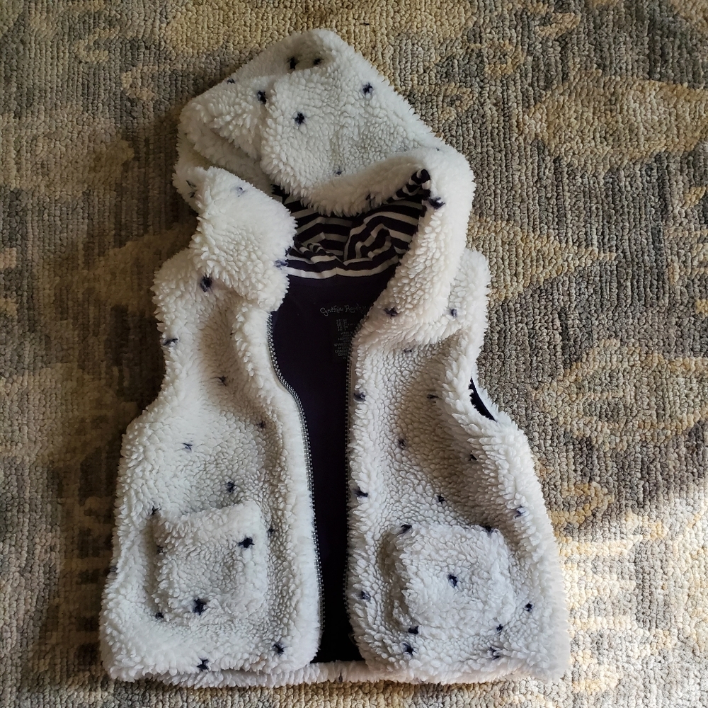 Kids Hooded Fleece Vest